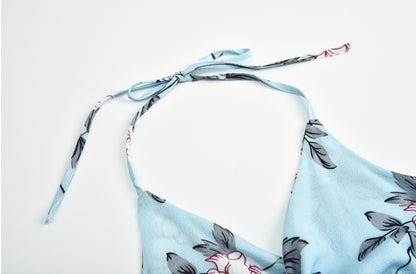 Robe plage fendue col V chic