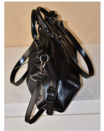 Sac  Cuir Ciré Bandoulière Élégant