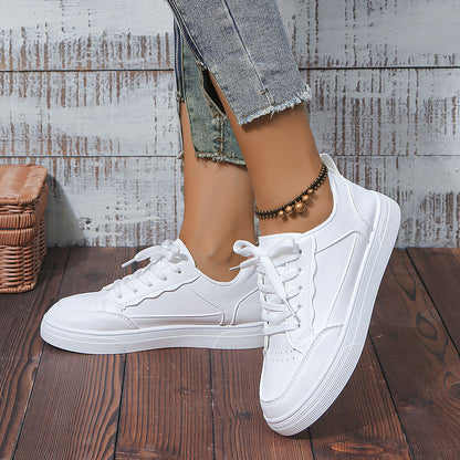 Baskets Blanches Casual Femme