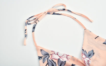 Robe plage fendue col V chic