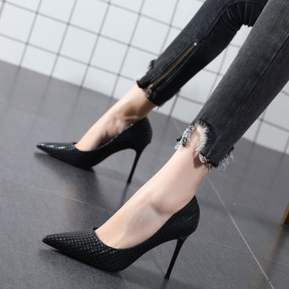 Escarpins Cuir Style Stiletto