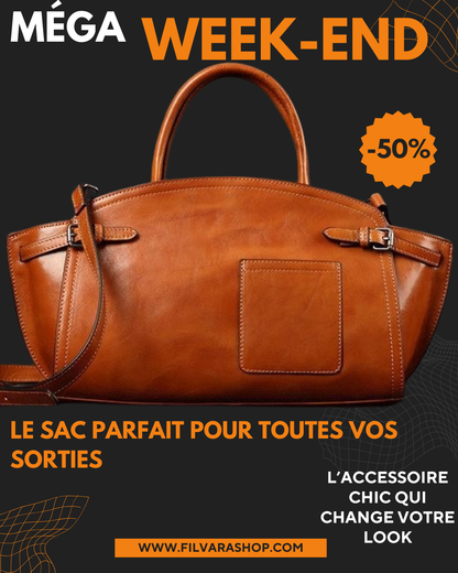 Sac Cuir Femme Zip Chic
