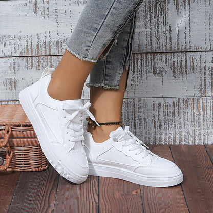 Baskets Blanches Casual Femme